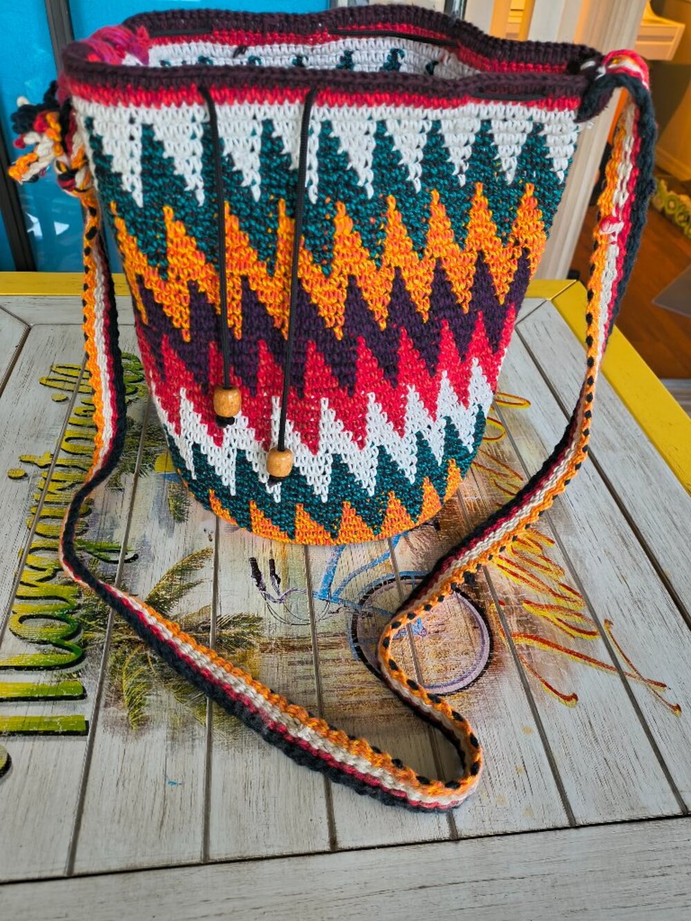 Wayuu Mochilla Handmade, crochet bag